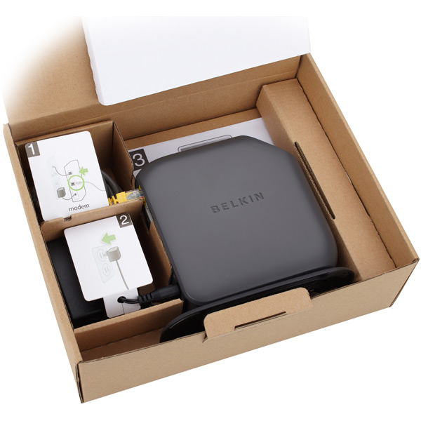 Роутер Belkin F7D1301r с блоком питания и патч-кордом